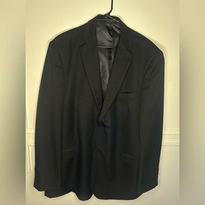 Stacy Adams Men’s Black Blazer Sport Coat Size 48L Classic Dress Jacket